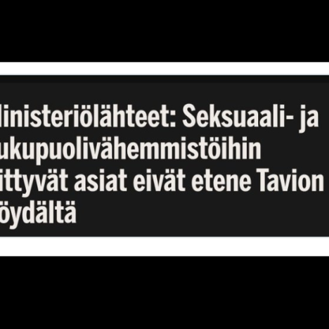 Tämä on nyt se taso Suomessa, jolla asioitamme hoidetaan