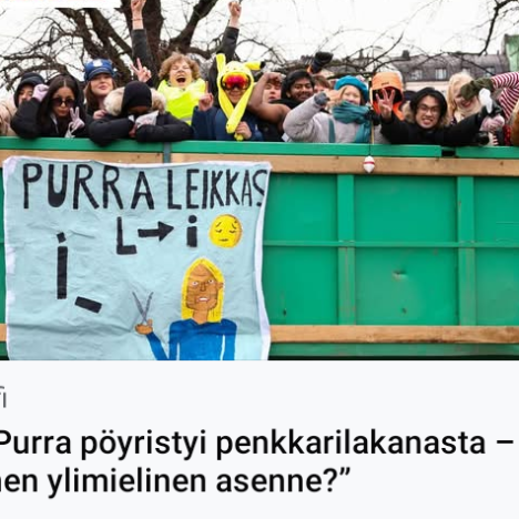 Miksi Riikka Purra päästetään kuin koira veräjästä?